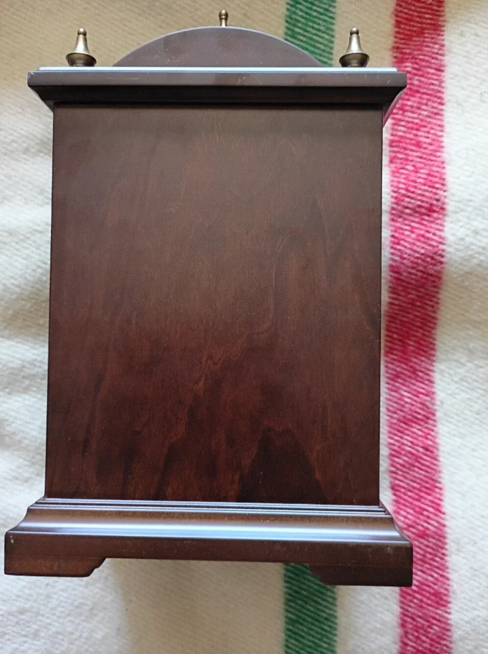 Bombay Mahogany Wood 4x6 Photo Box - Dark Brown